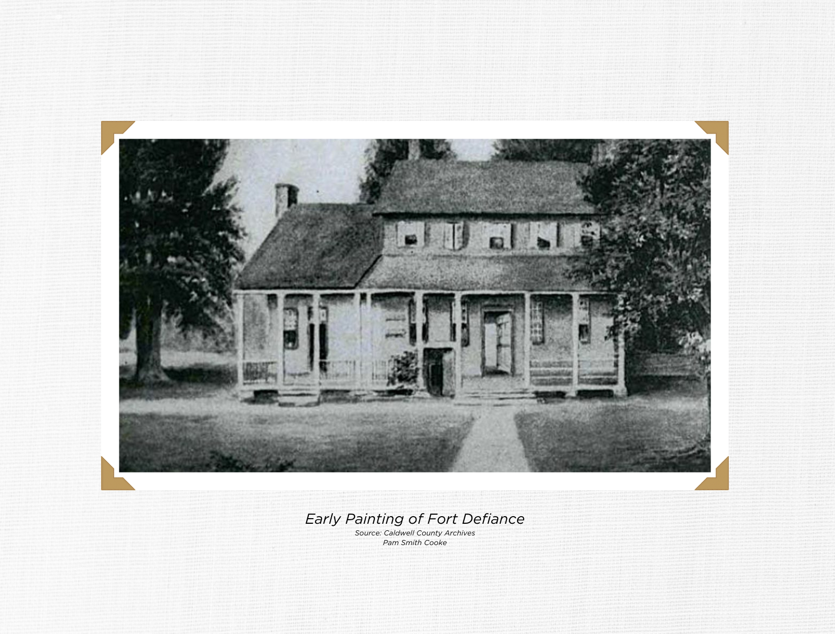 Early Paiting of Fort Defiance