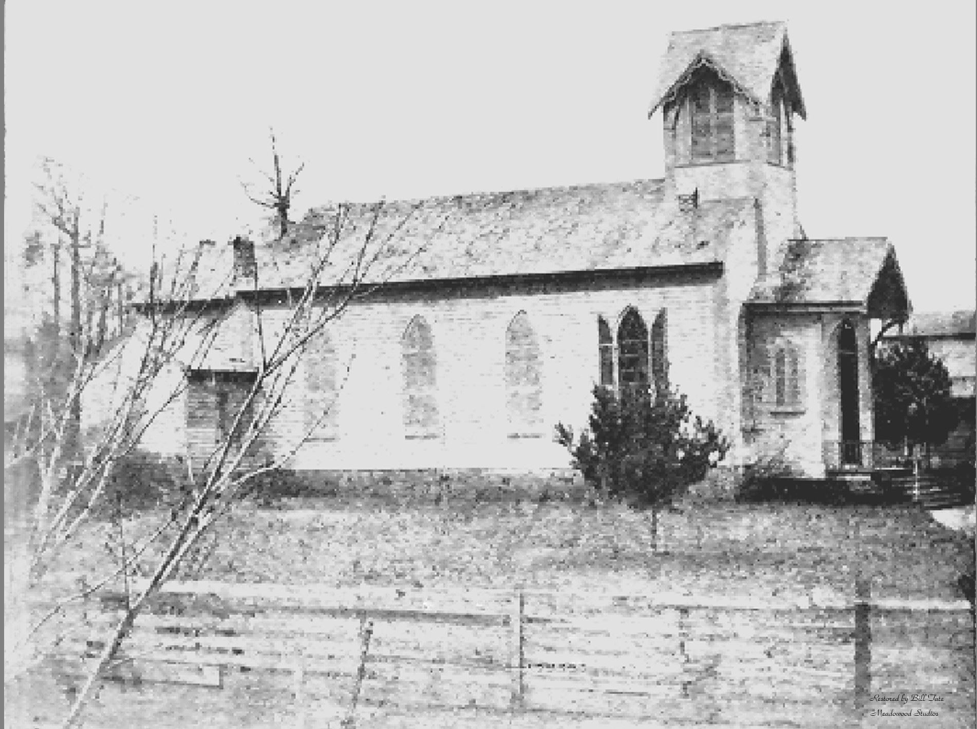 Old St James Episcopal Church Stoneman Raid